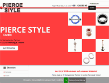 Tablet Screenshot of pierce-style.com